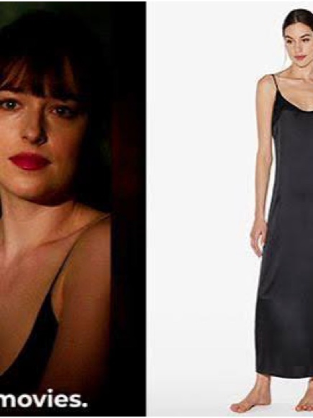 La Perla Black Silk Slip Dress ASO Anastasia Steele